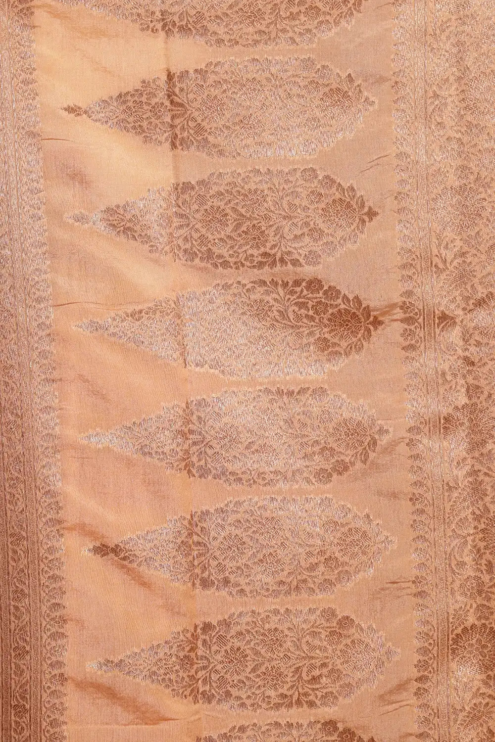 Light Orange Silk Saree
