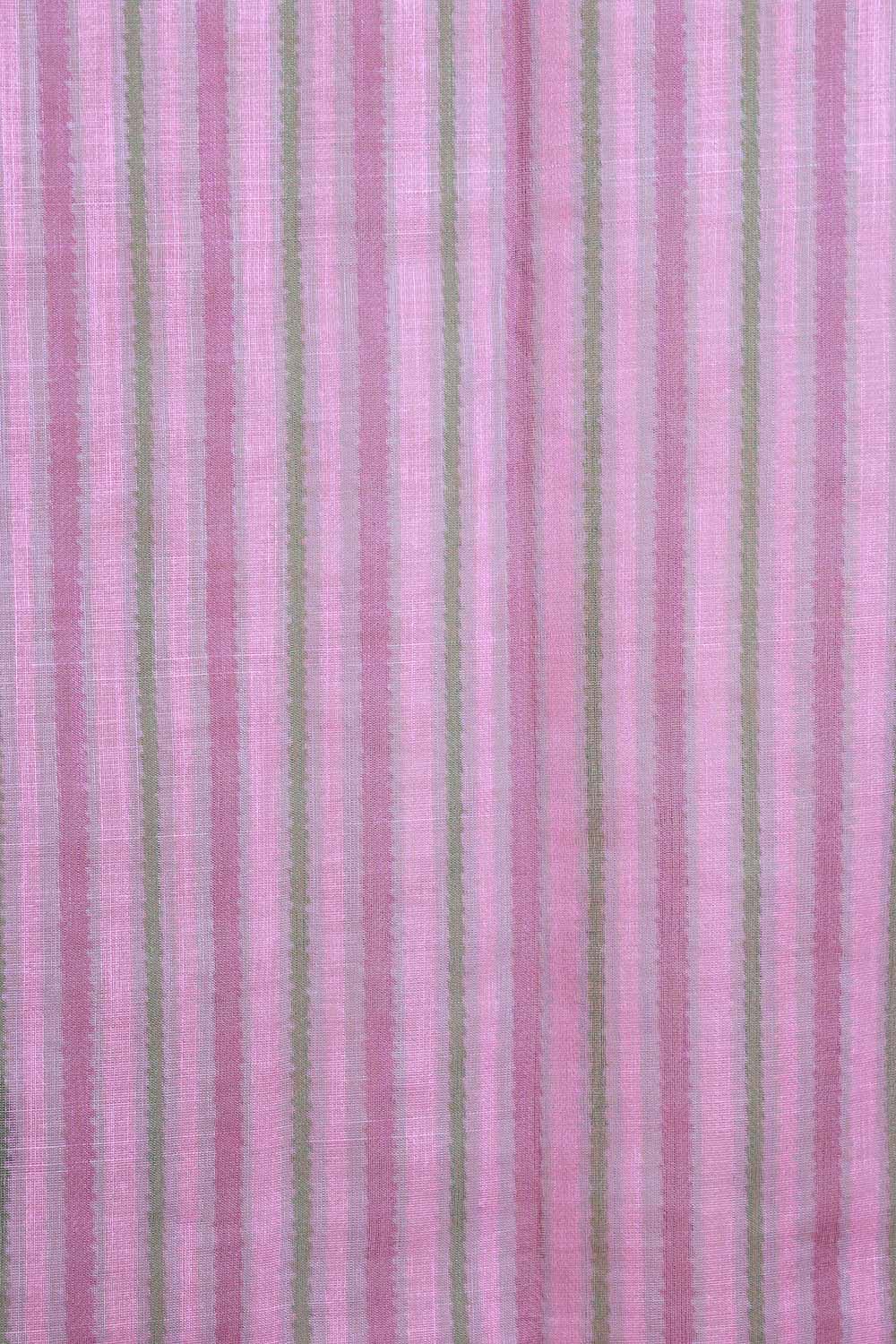 Lavender Semi Linen Saree