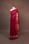 Grape Wine Silky Kota Saree