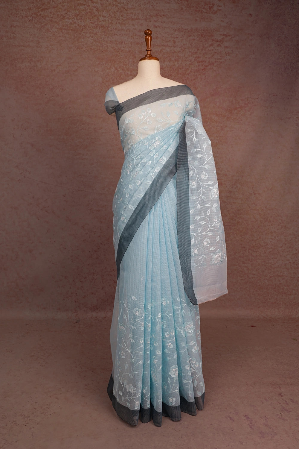 Sky Blue Kota Saree