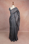 Grey Tussar Jute Saree