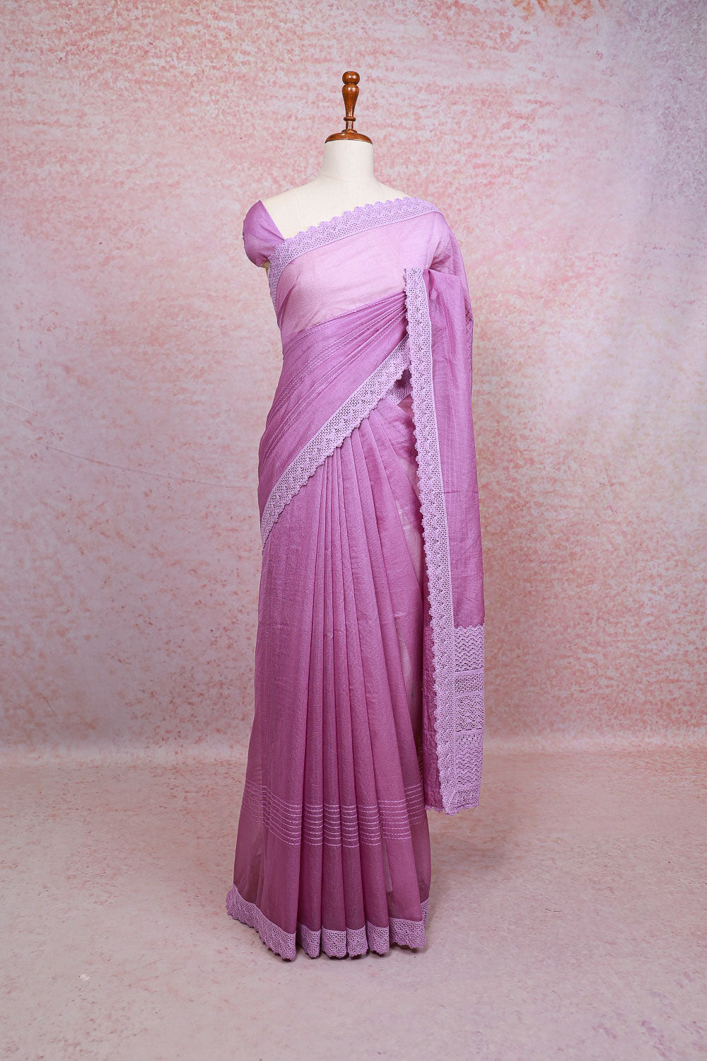 Lavender Kota Saree