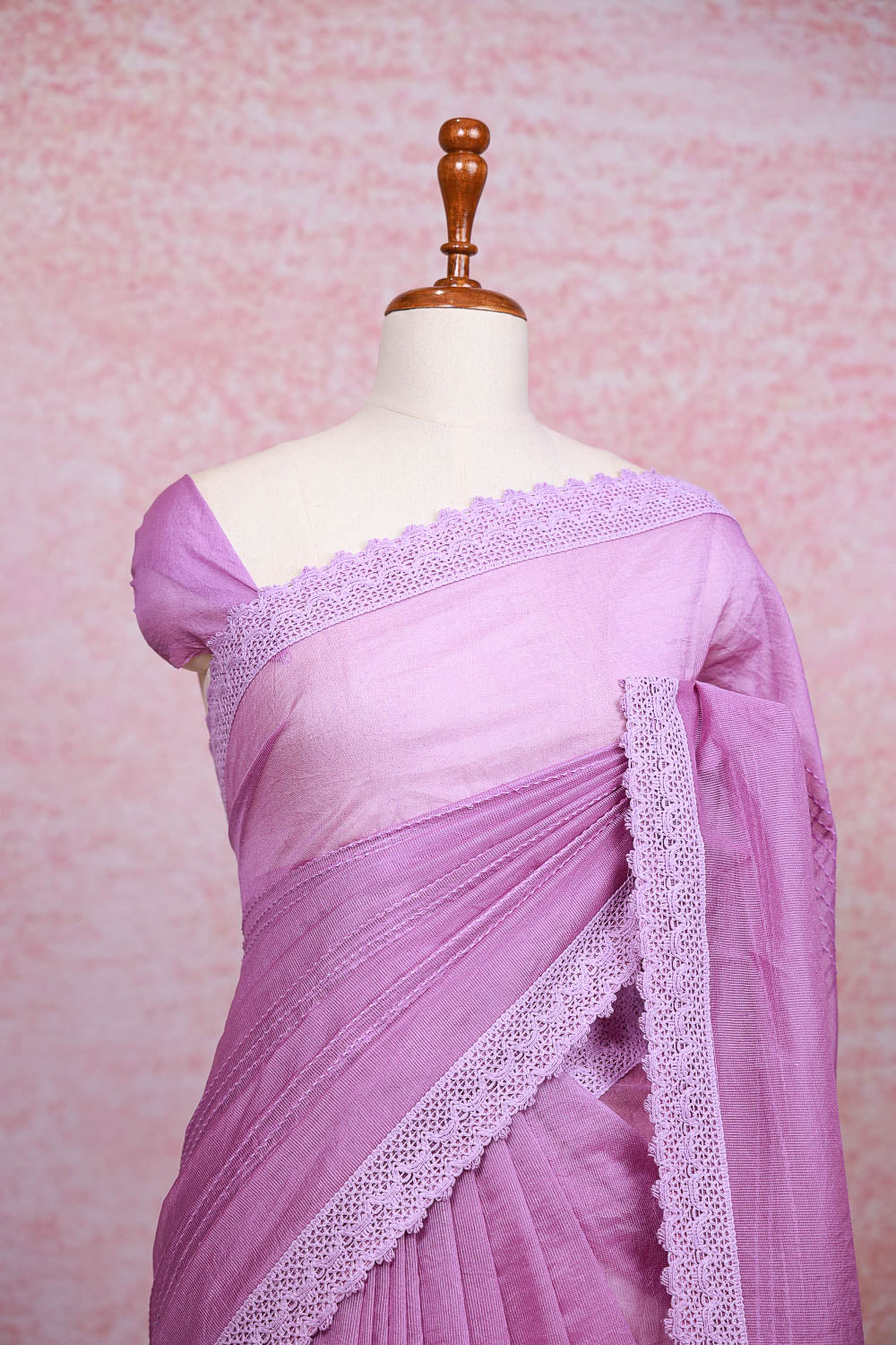 Lavender Kota Saree