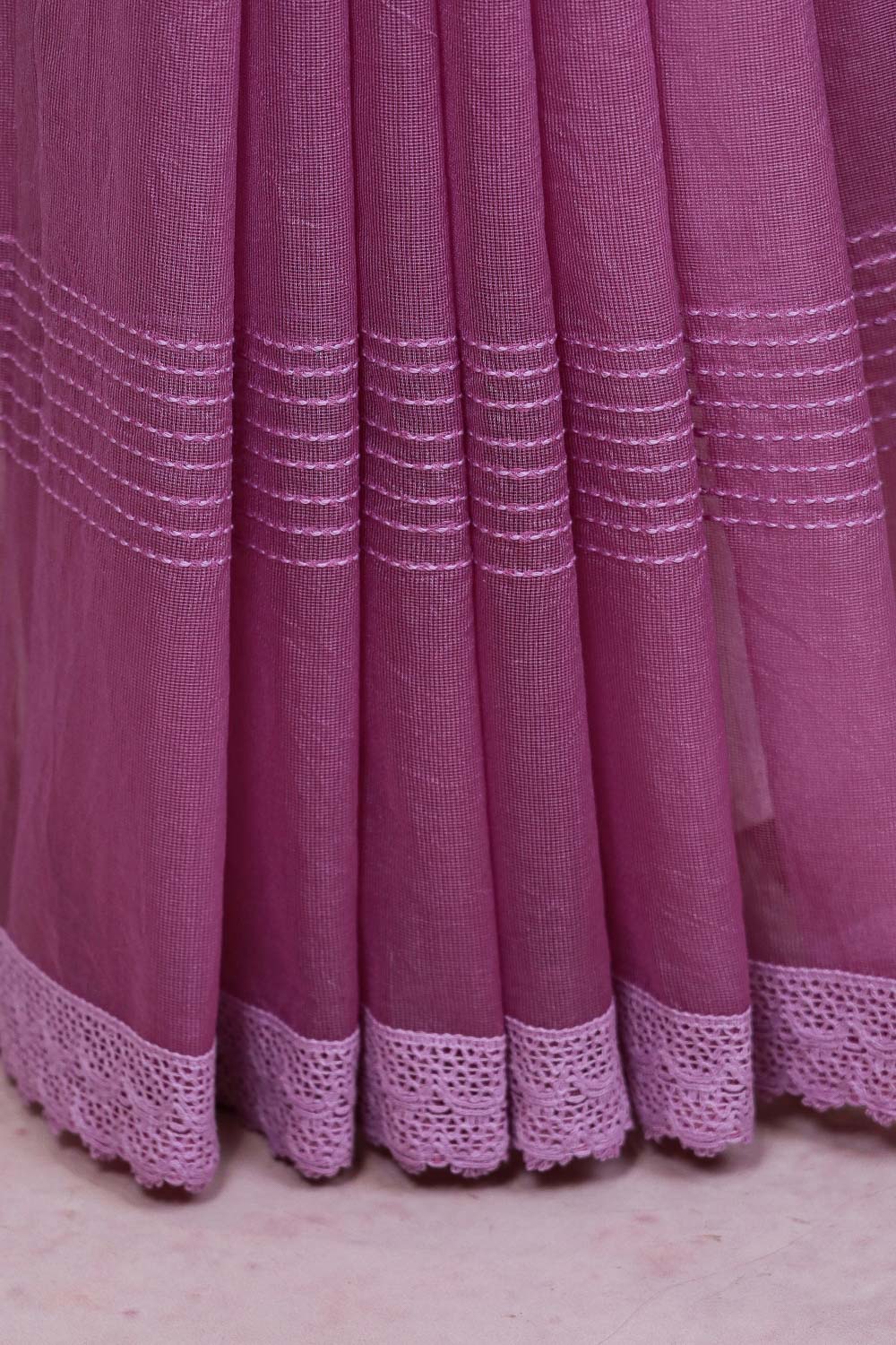 Lavender Kota Saree