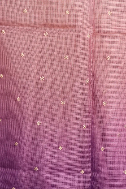 Lavender Gold Kota Saree