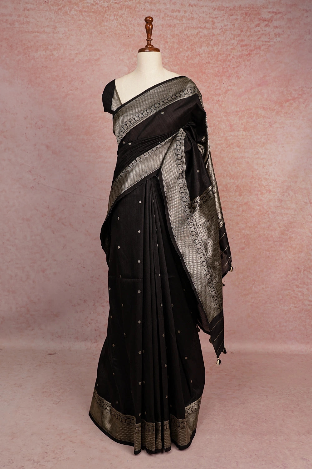 Black Jute Banarasi Saree