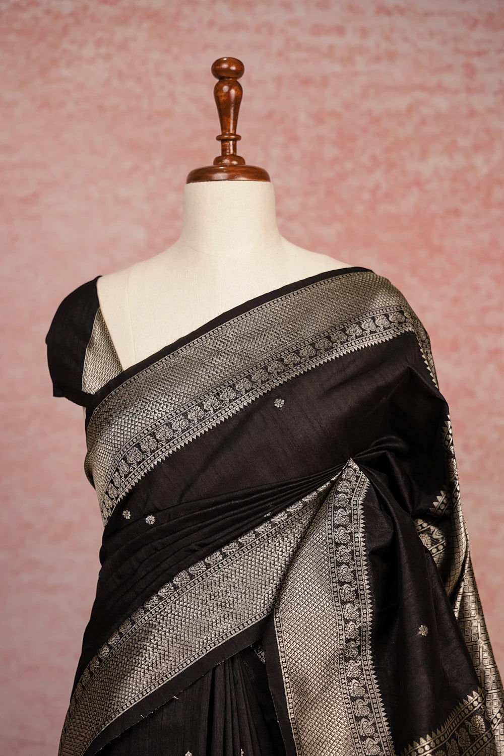 Black Jute Banarasi Saree