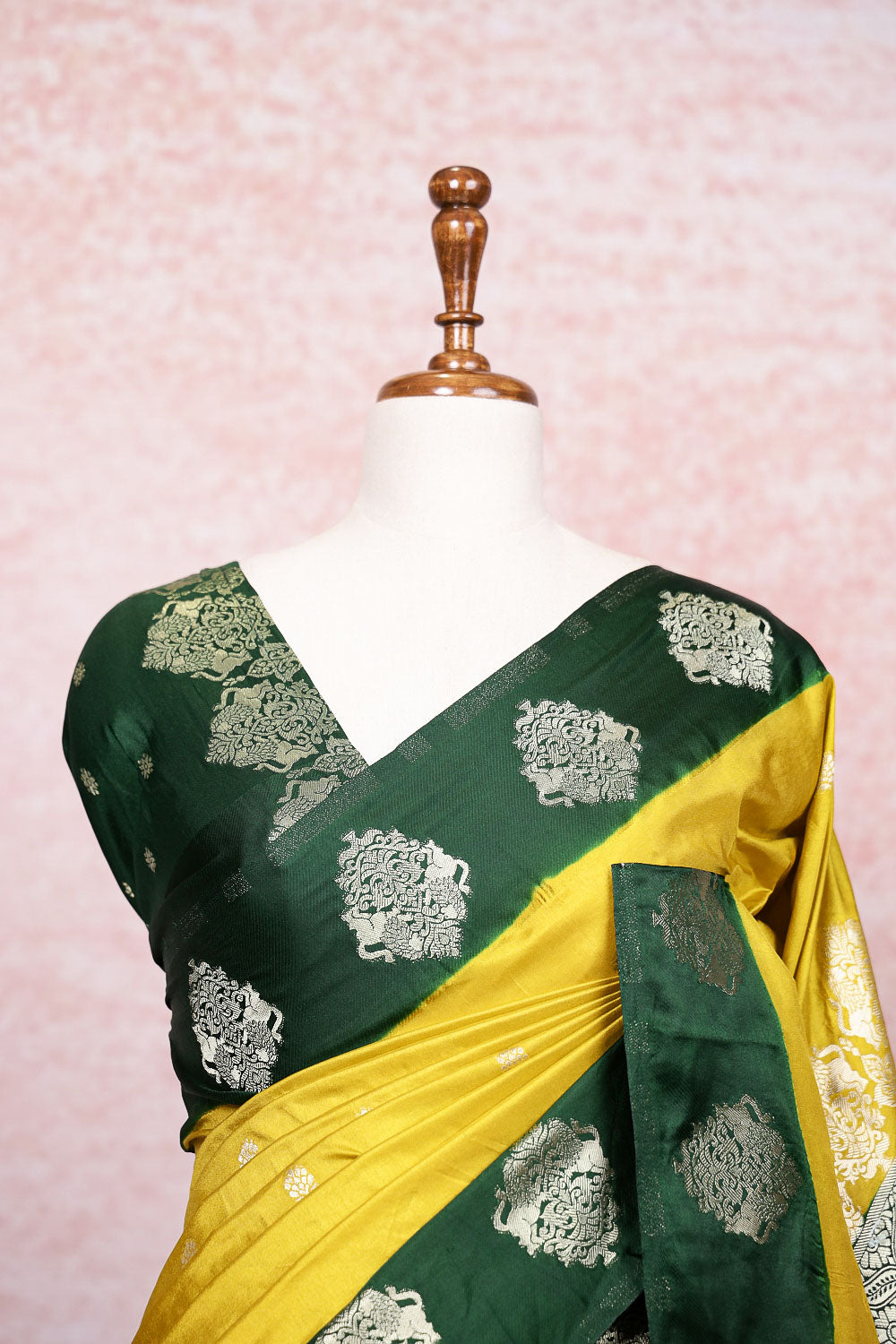 Yellow Art Silk Saree