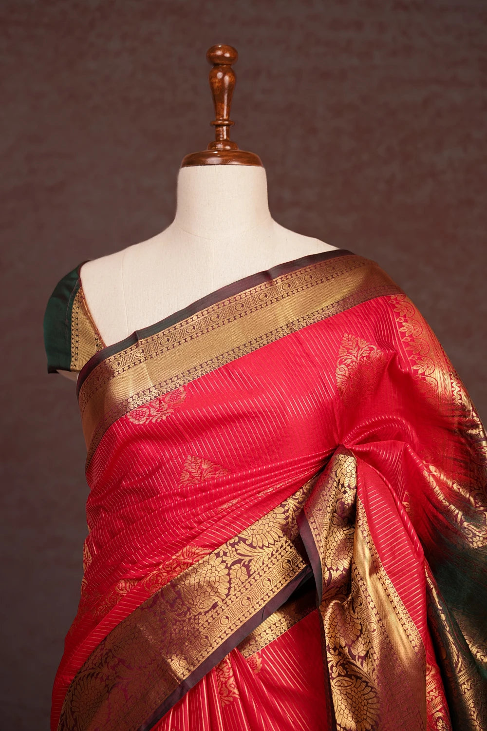 Red Semi Silk Saree