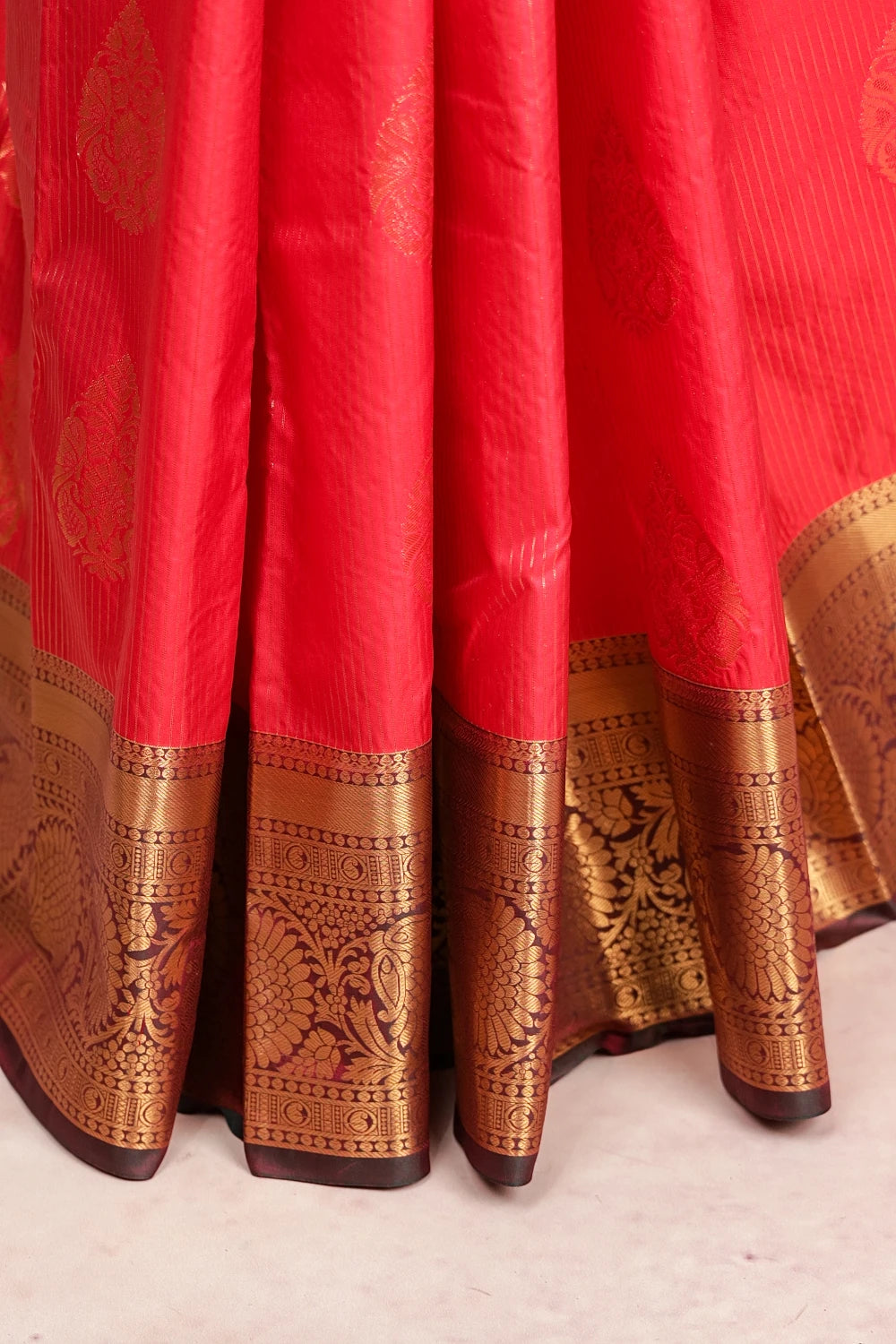 Red Semi Silk Saree
