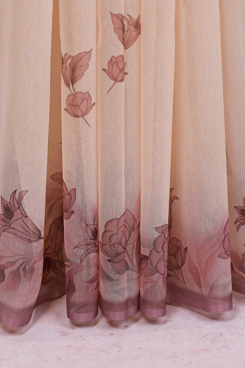 Off White Net Kota Saree
