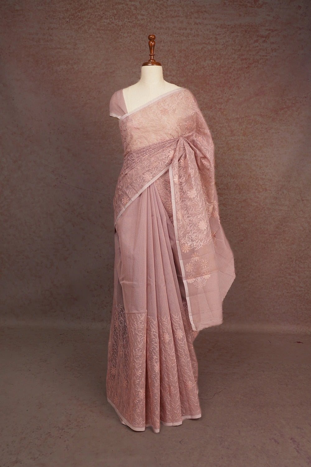 Pastel Pink Kota Saree