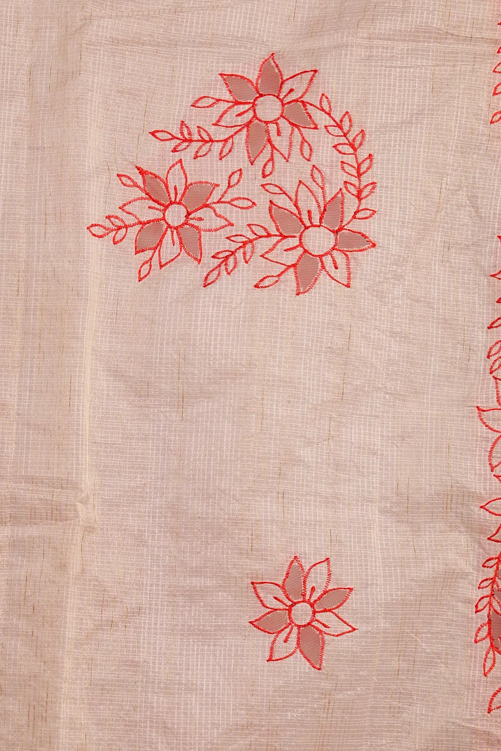 Cream Tissue Kota Saree