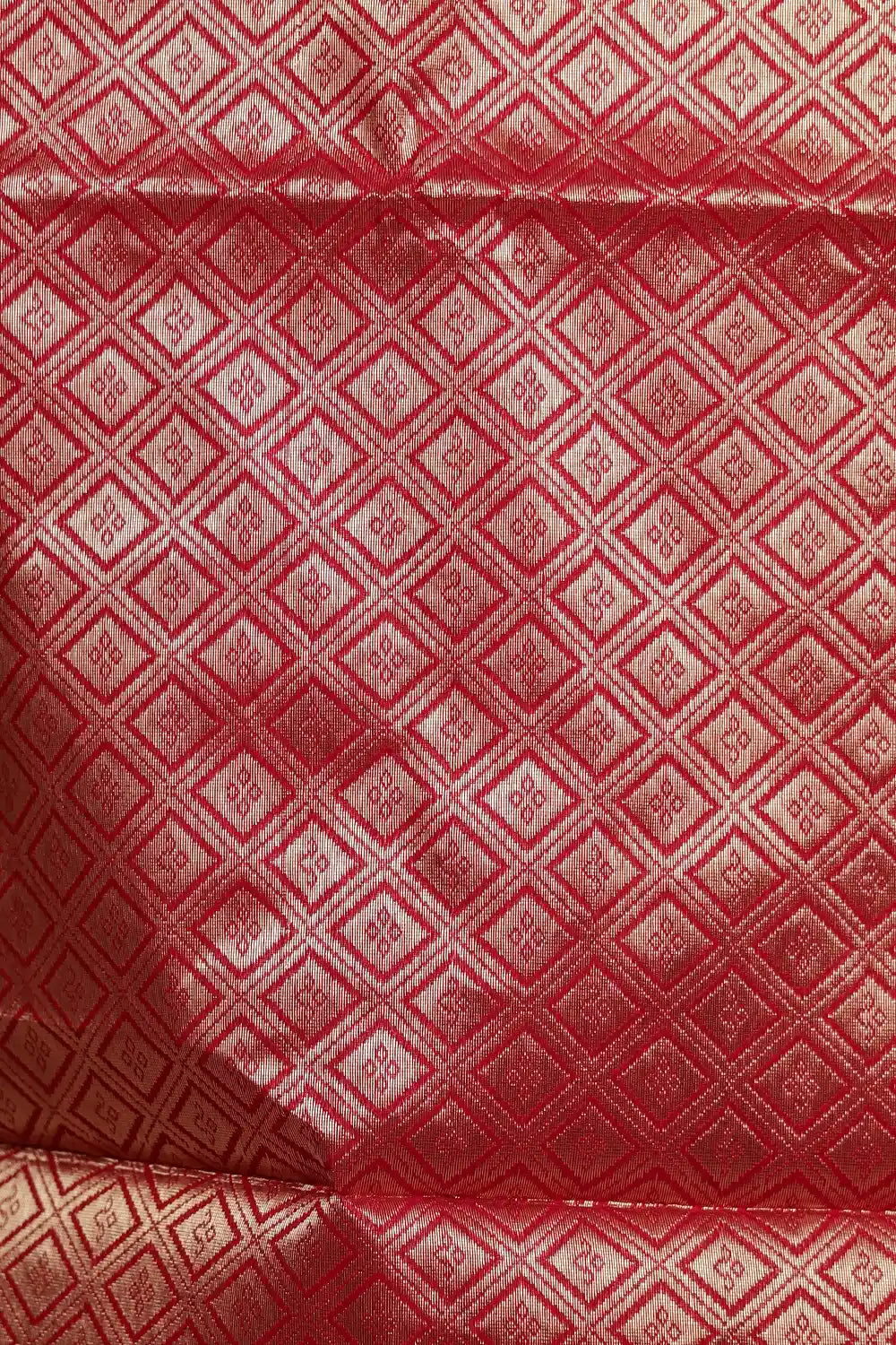 Rust Orange Semi Tussar Saree