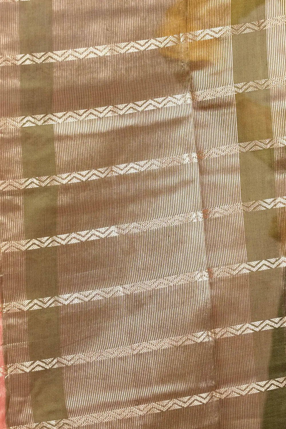 Peach Semi Chanderi Silk Saree