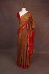 Caramel Shade Semi Chanderi Saree