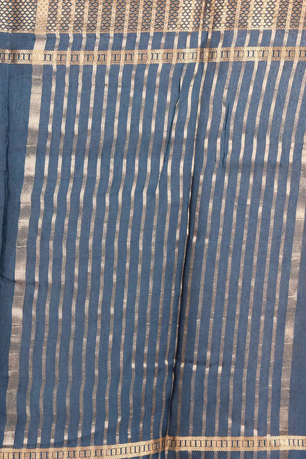 Peacock Blue Binny Silk Saree