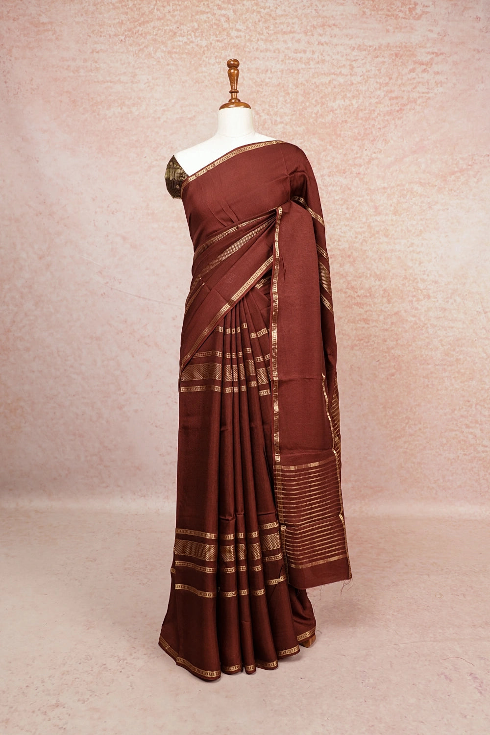 Brown Binny Silk Saree
