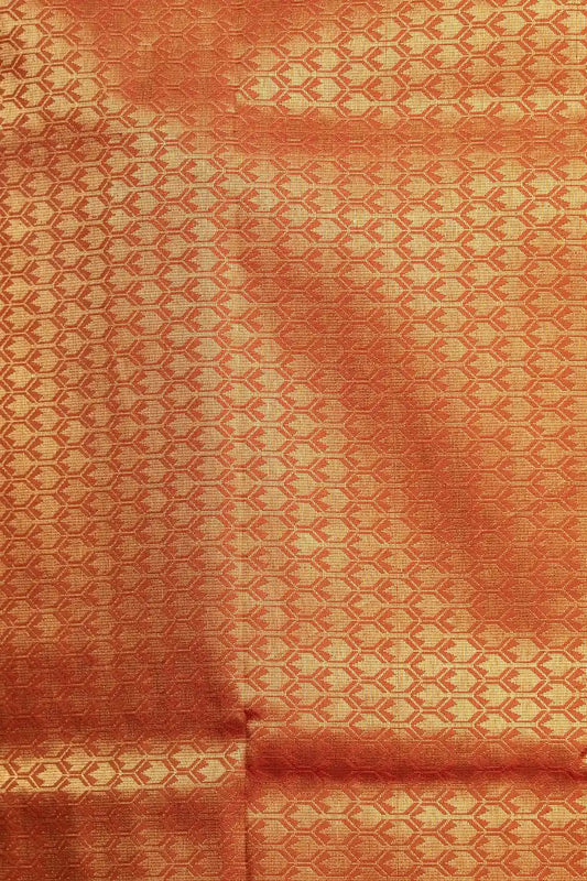 Mango Yellow Semi Kanchi Soft Silk Saree
