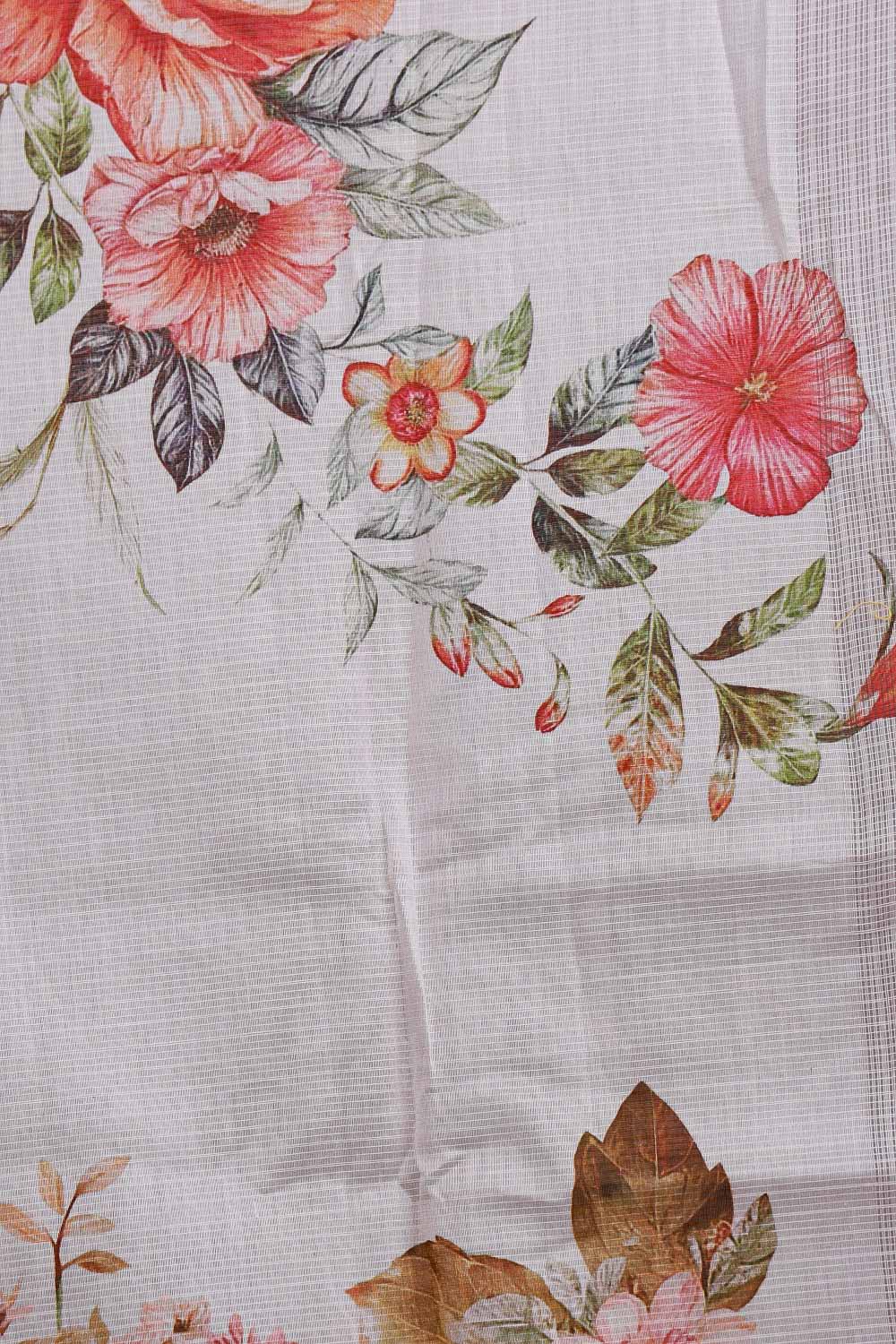 Cream Kota Saree