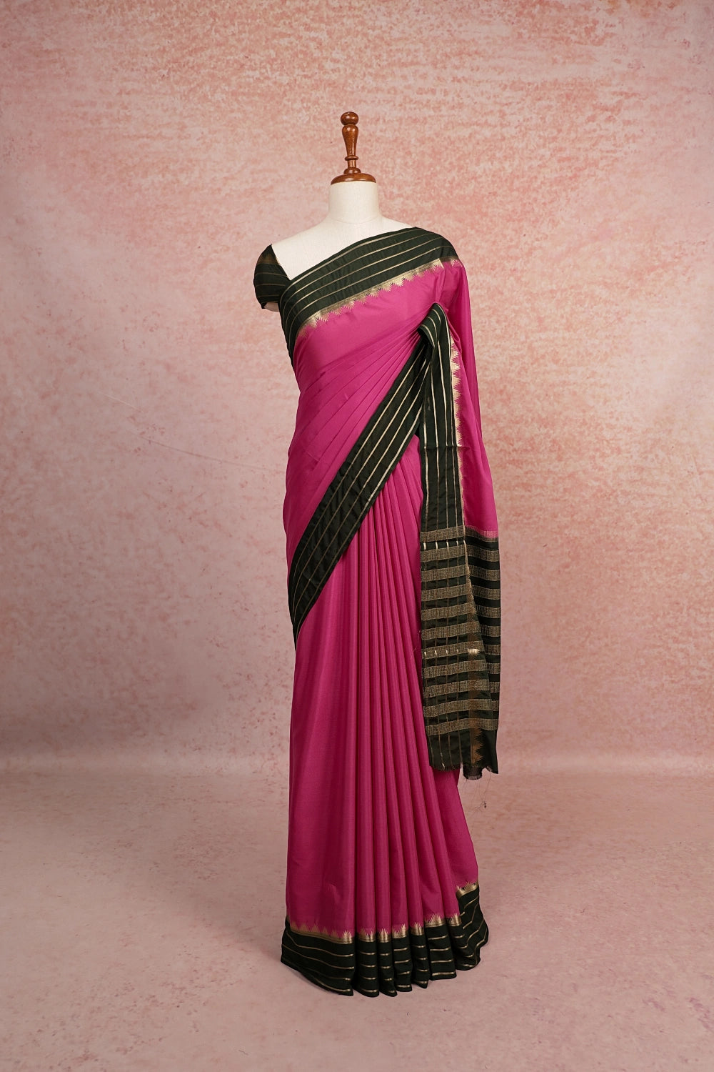 Pink Chiffon Saree