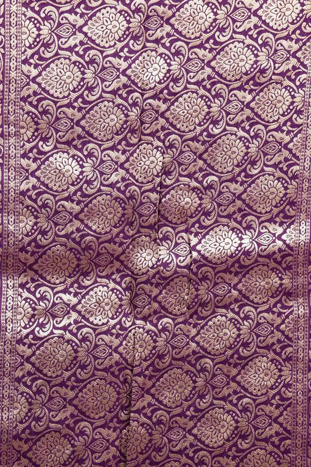 Violet Bandhani Silk Saree