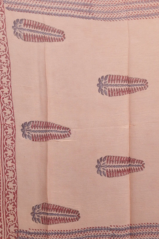 Maroon Cotton Printed Unstitched Churidhar Material