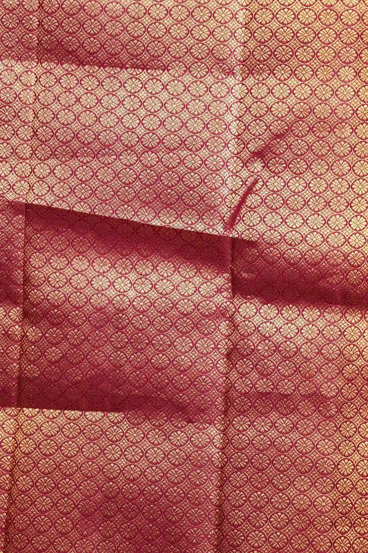 Mustard Kancheepuram Silk Saree