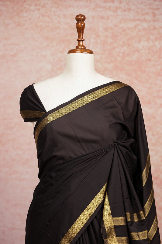 Black Chiffon Saree