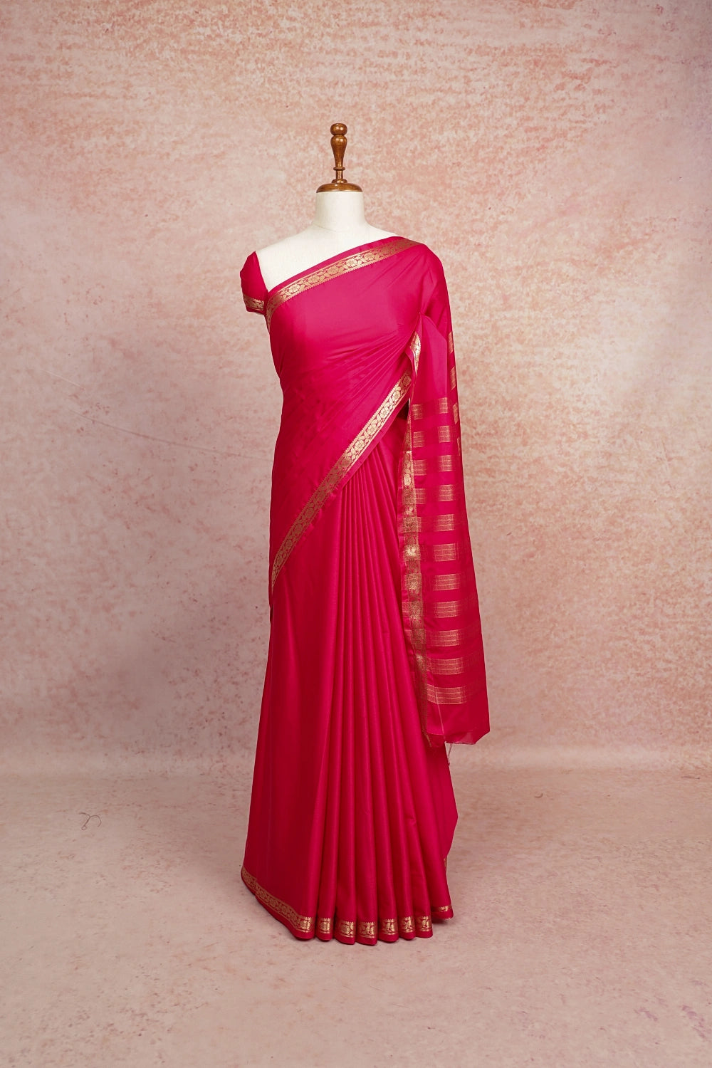 Magenta Chiffon Saree