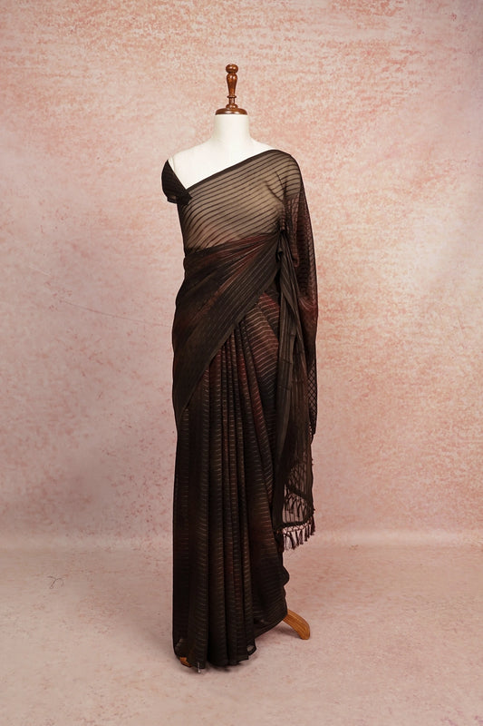Multi Colours Chiffon Saree