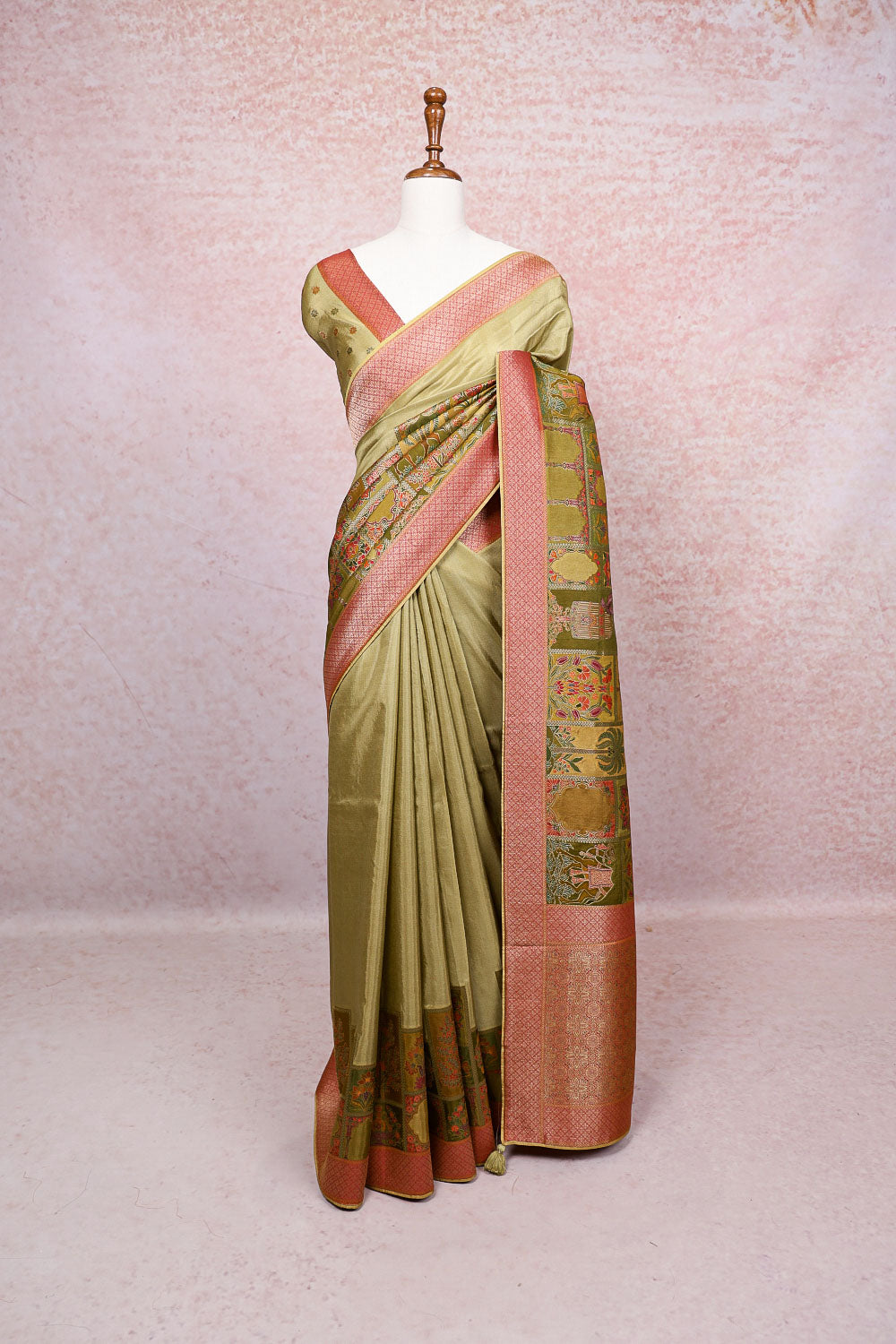 Mehandi Green Georgette Saree