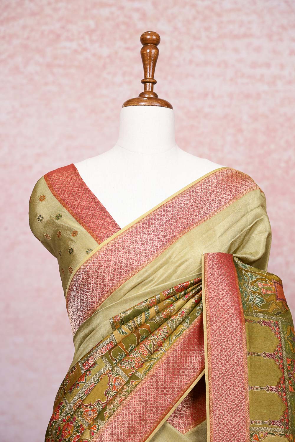 Mehandi Green Georgette Saree