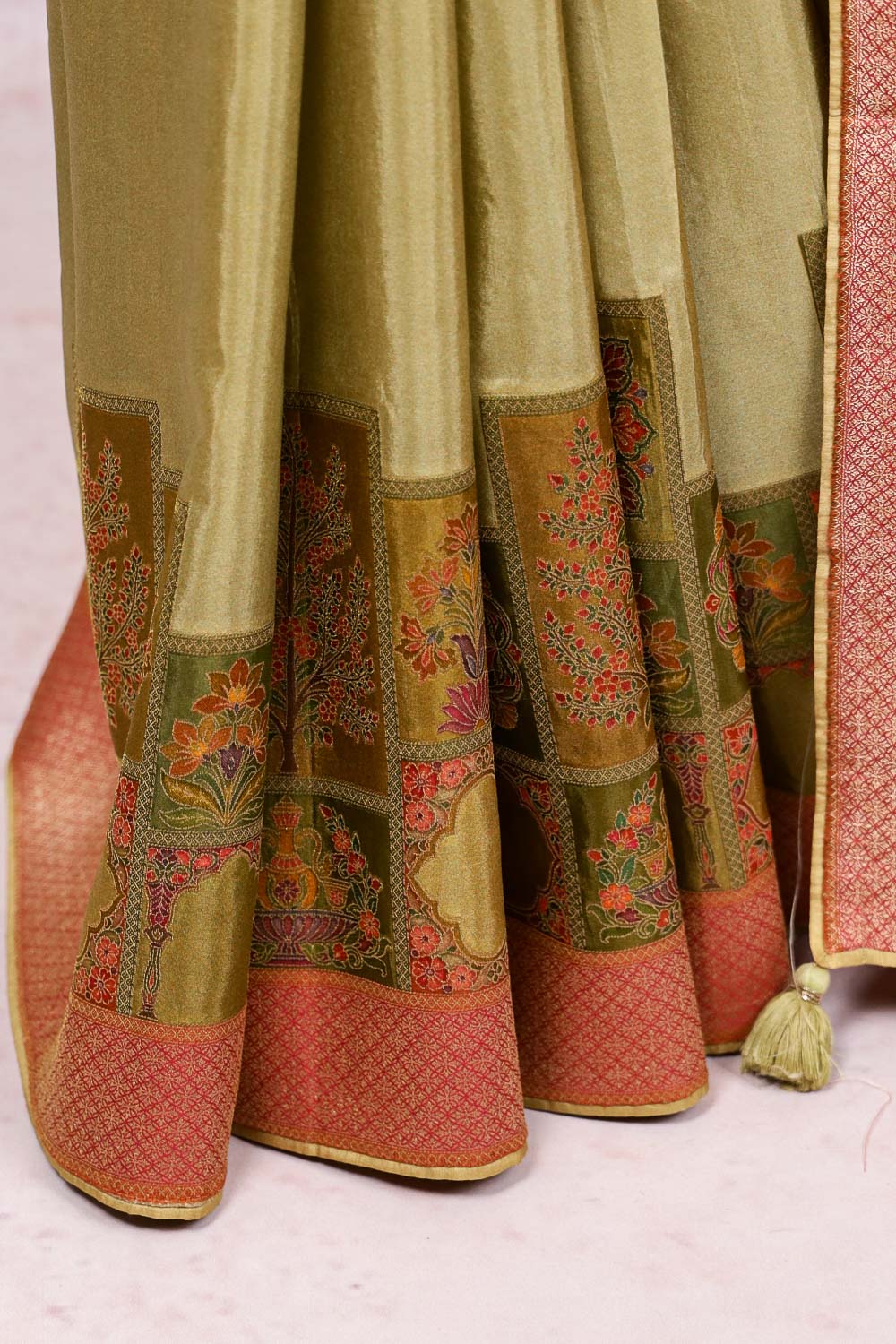 Mehandi Green Georgette Saree