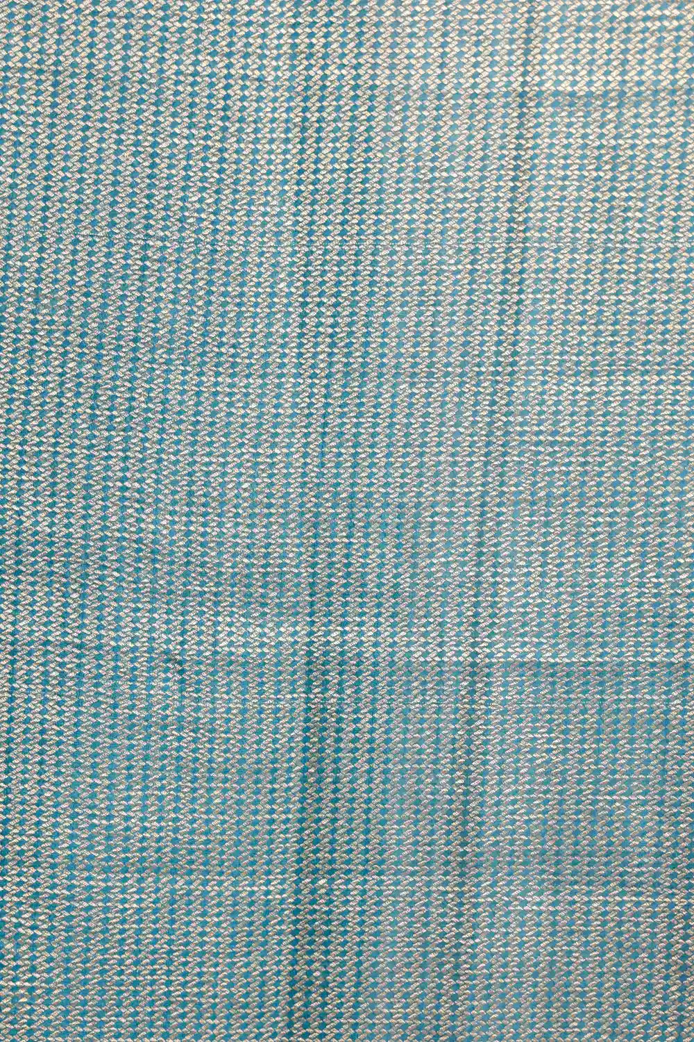Teal Blue Banarasi Silk Saree