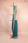 Teal Blue Banarasi Silk Saree