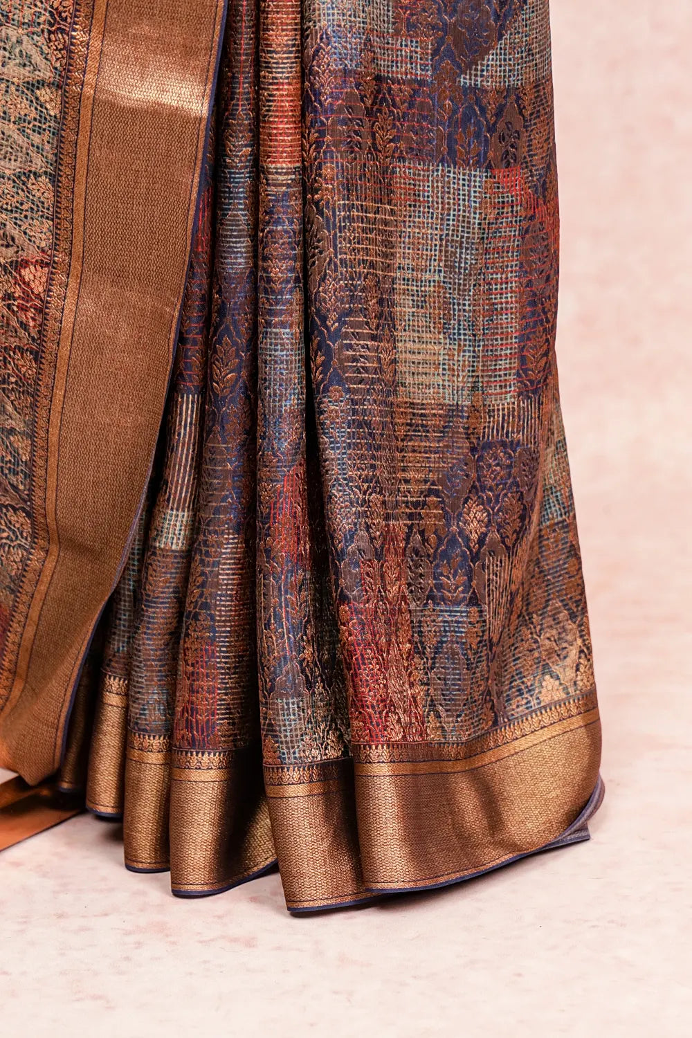 Blue Banarasi Silk Saree