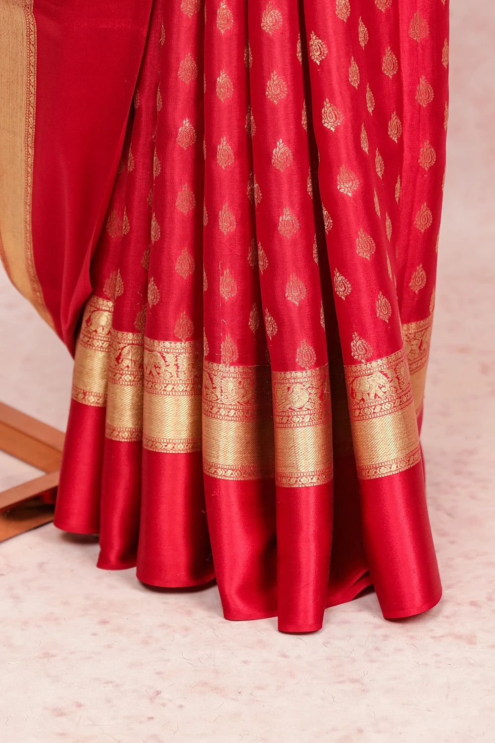 Chilly Red Banarasi Silk Saree