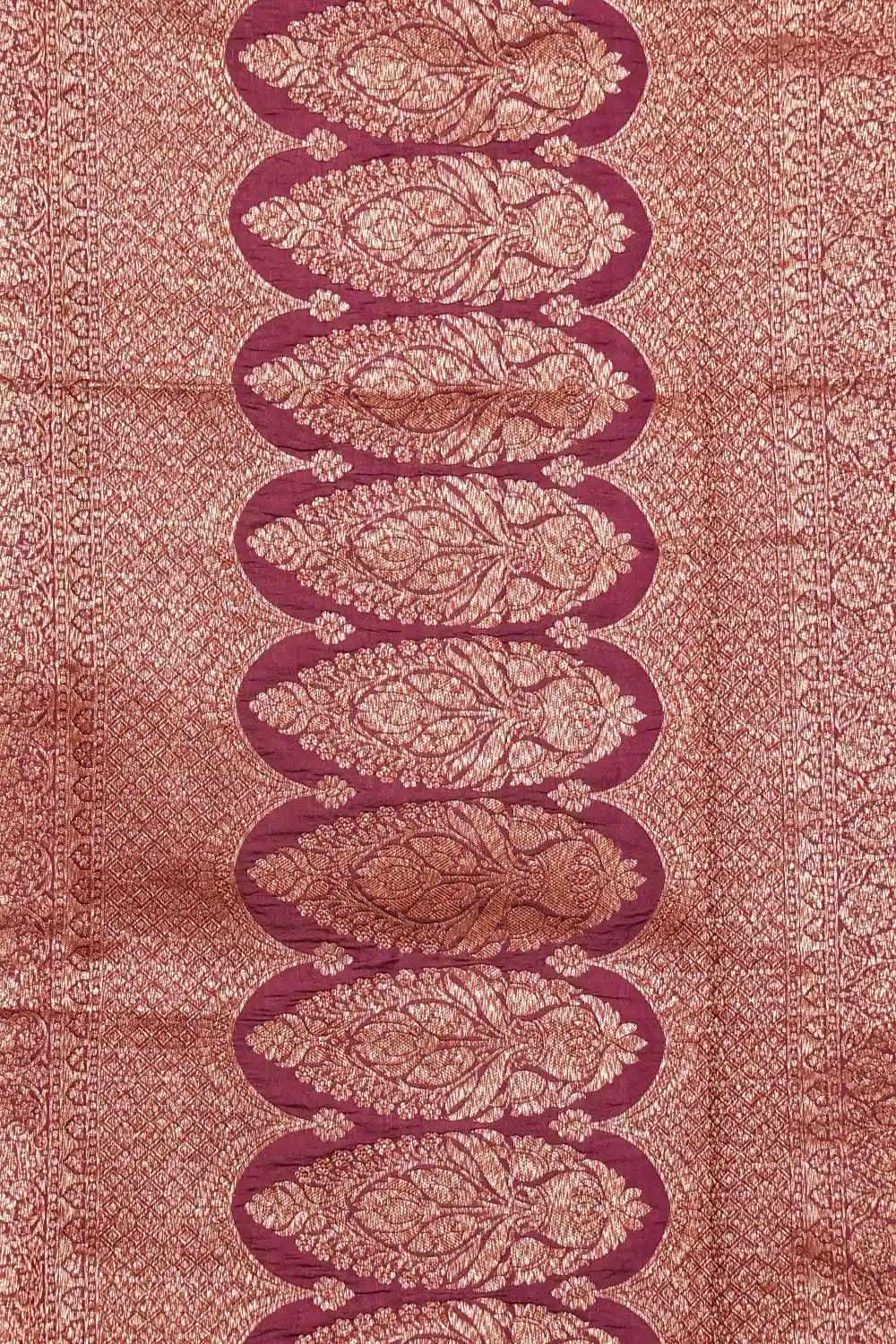 Orange Banarasi Silk Saree