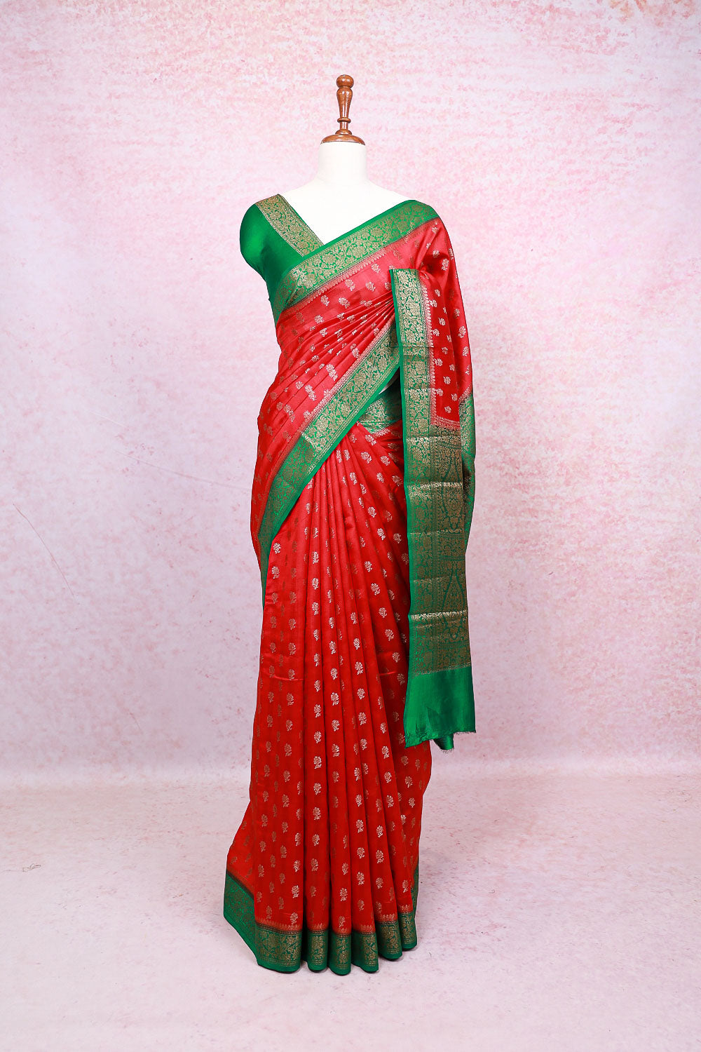 Red Banarasi Silk Saree