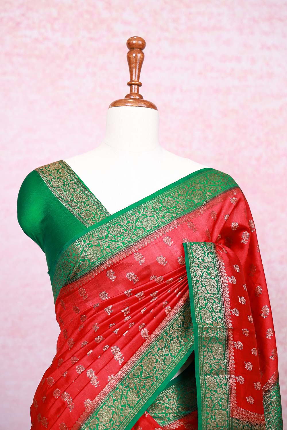 Red Banarasi Silk Saree