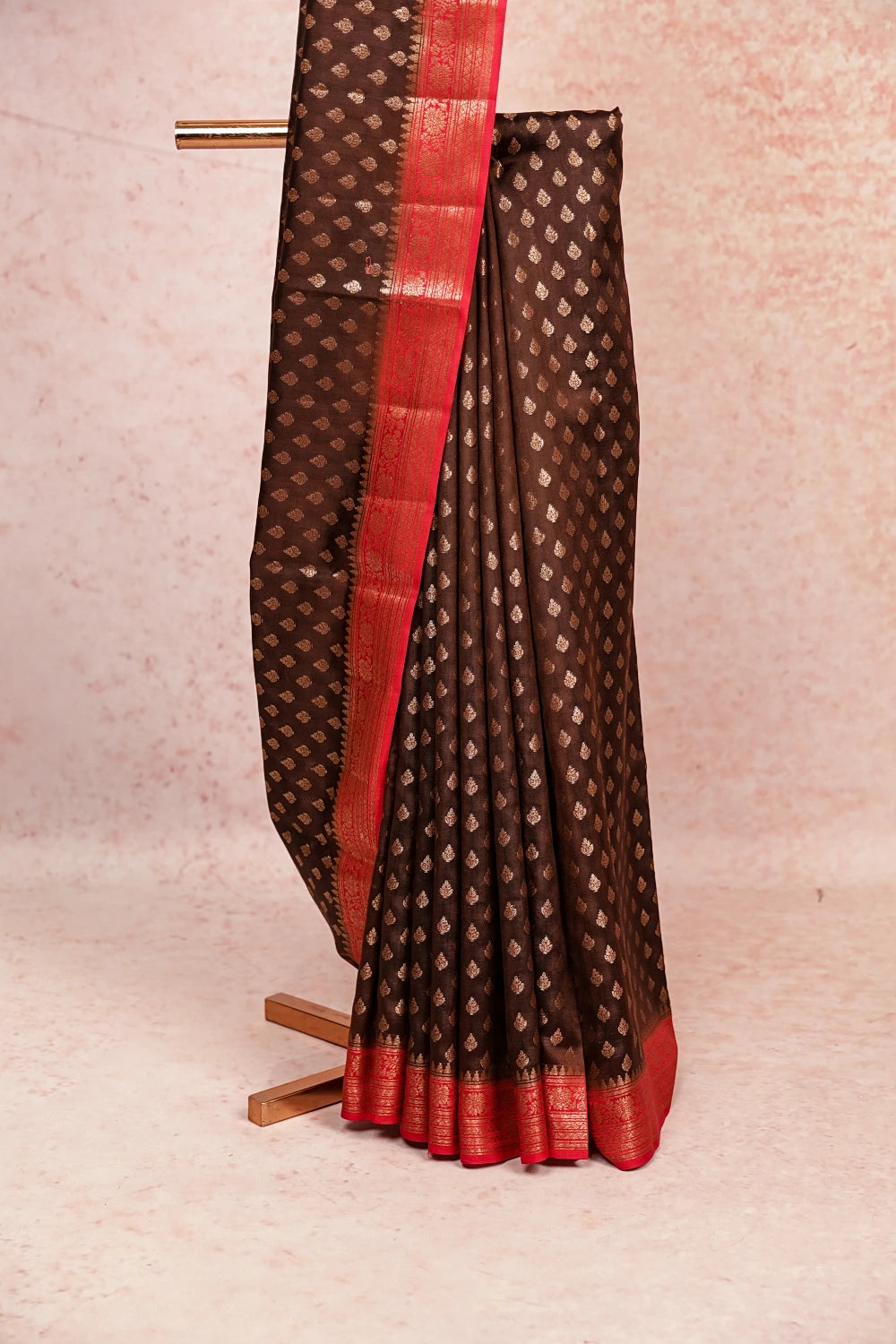 Coffee Brown Banarasi Silk Saree