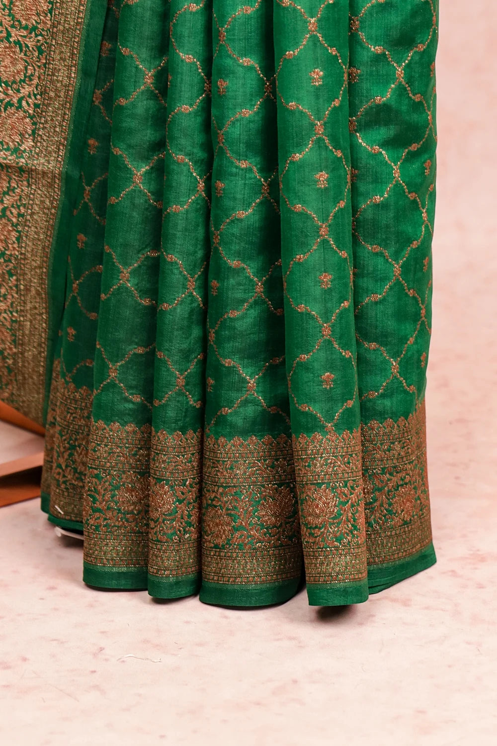 Green Banarasi Silk Saree