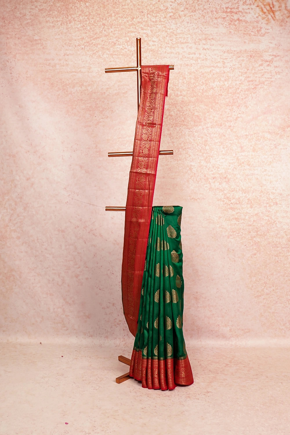 Green Tussar Banarasi Saree