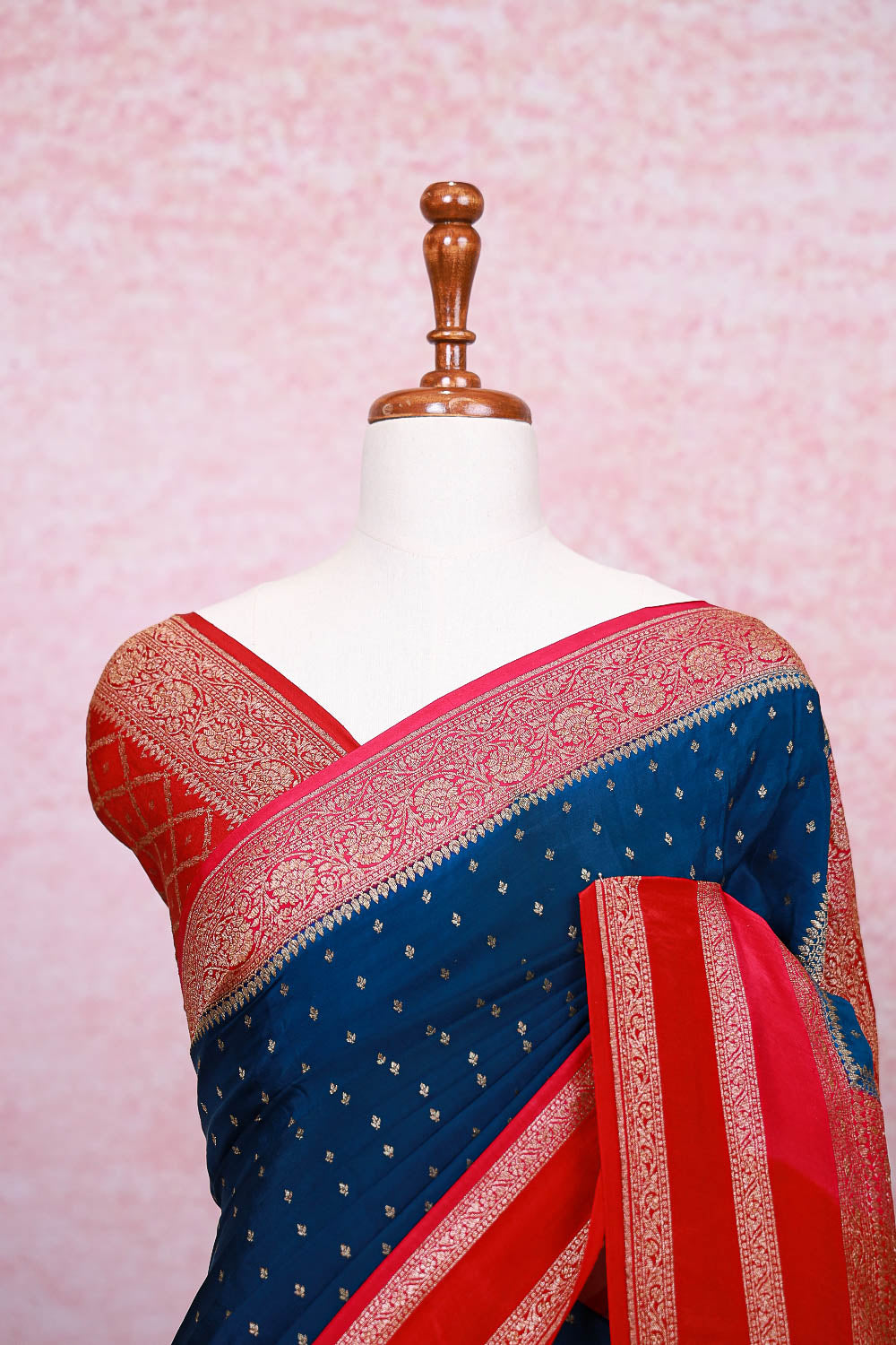 Blue Banarasi Silk Saree