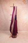 Grape Colour Banarasi Silk Saree