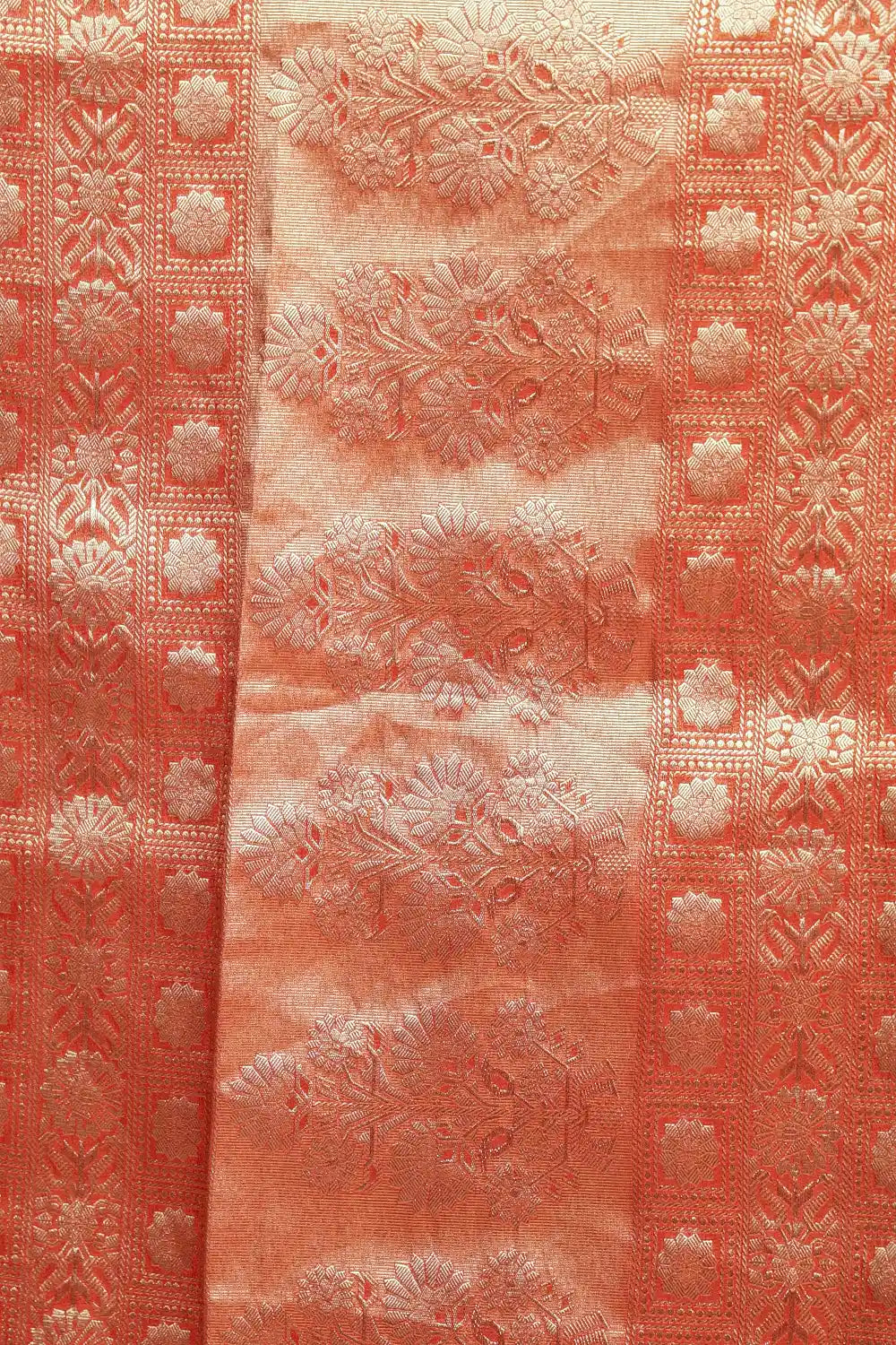 Orange Banarasi Saree