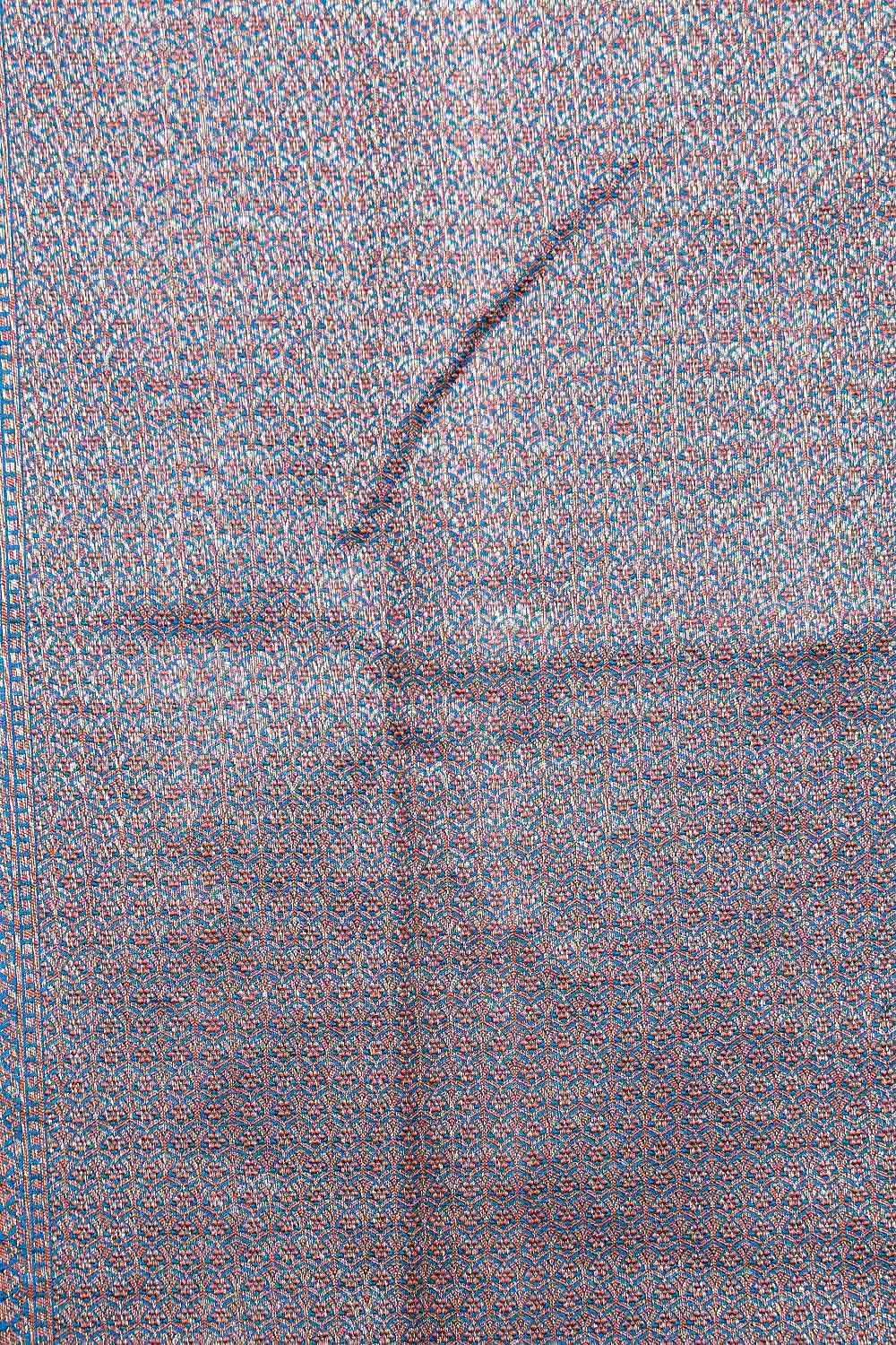 Peacock Blue Tussar Banarasi Saree