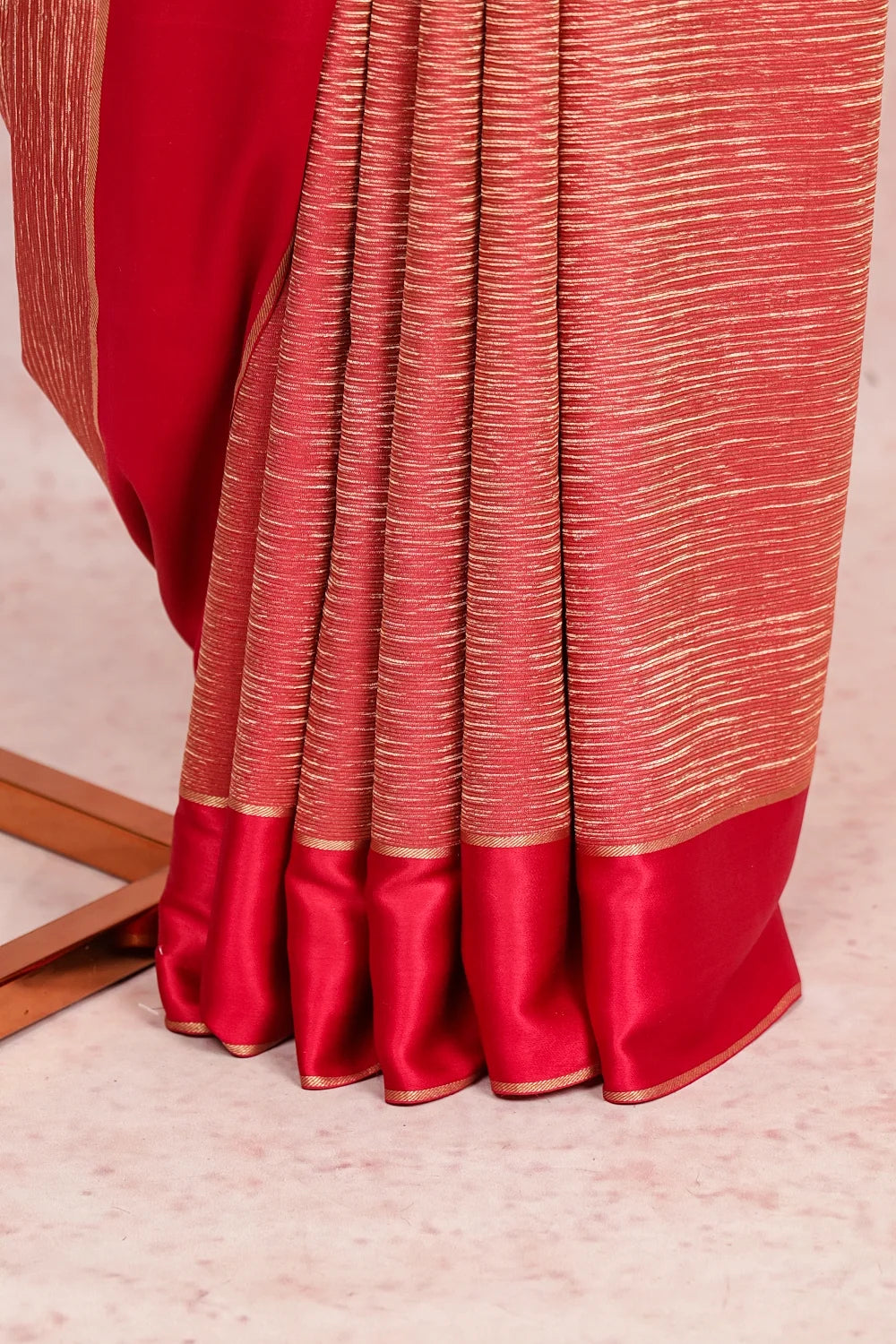 Magenta Pink Crepe Saree