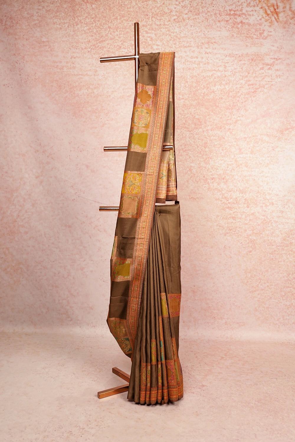 Light Brown Banarasi Saree